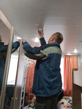 Установка дымовых пожарных извещателей